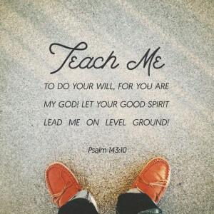 Psalm 143:10 Teach Me